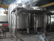 S/S open lid storage tank 